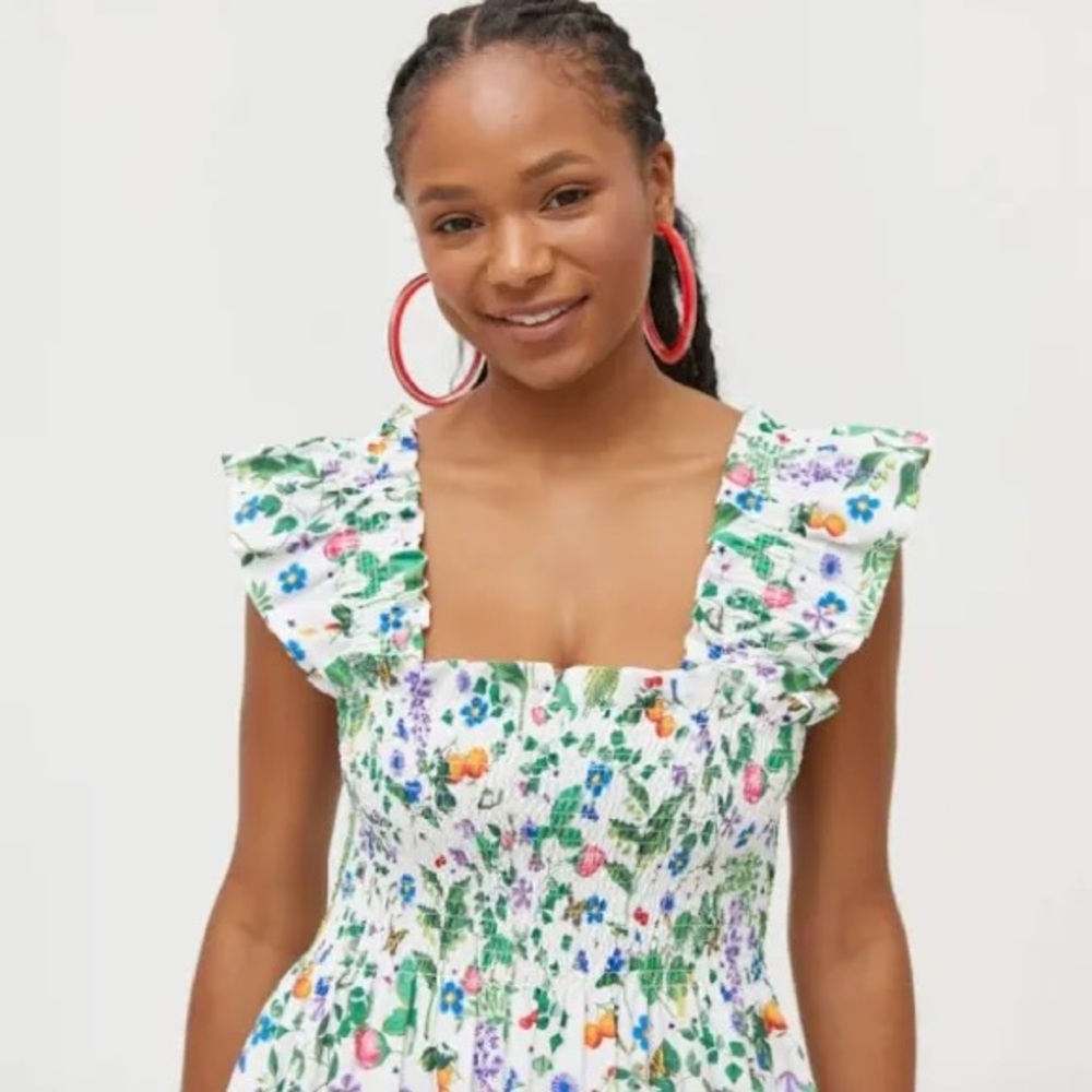 SOLD OUT Artist's Edition Ellie Nap Dress Silken Petal Wings Crepe Xsmall